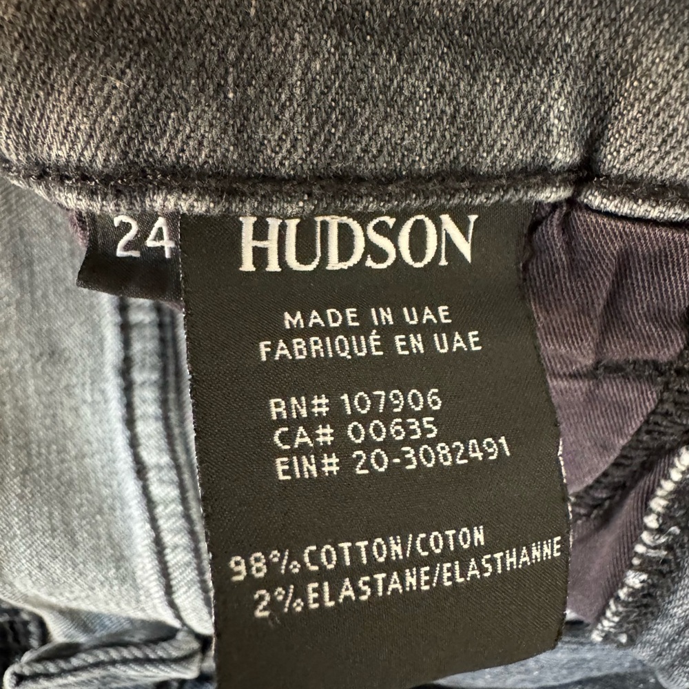 Hudson Jeans Straight Leg in High Waisted Size 24 - Picture 6 of 7